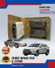 TOYOTA - CAMRY 2.2 OLD - HARRIE - FRONT BRAKE PADS - AKEBONO -A-221WK image