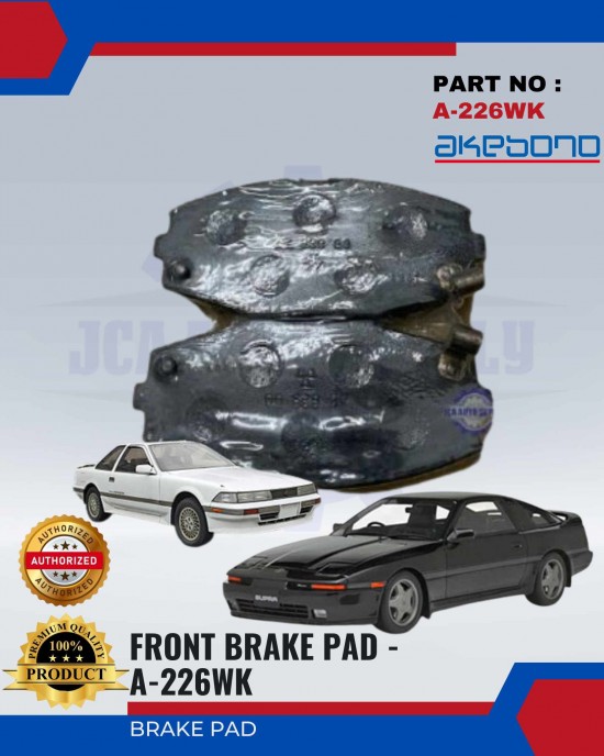 Toyota Supra (GA70) - Soarer (GZ20) Front Brake Pads - AKEBONO - A-226WK Brake System image