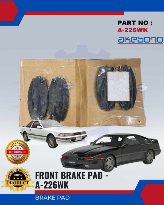 Toyota Supra (GA70) - Soarer (GZ20) Front Brake Pads - AKEBONO - A-226WK Brake System image