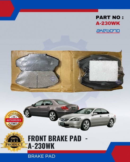 Honda Legend Front Brake Pads - AKEBONO - A-230WK Brake System image