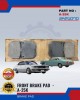 Nissan Laurel (C230, C231) Front Brake Pads - AKEBONO - A-25K Brake System image