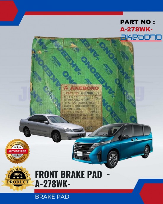 NISSAN - SENTRA 1.8 N16 - SERENA - Front Brake Pads - AKEBONO - A-278WK- image