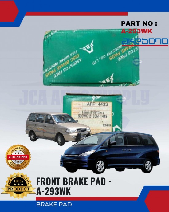 Toyota Estima - KM36 - Unser Front Brake Pads - AKEBONO - A-293WK Brake System image