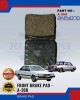 Front Brake Pads-Subaru Leone 1.4-1.6-AKEBONO-A-36K Brake System image