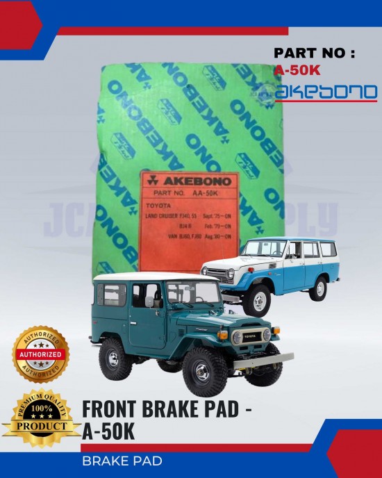 Toyota Land Cruiser FJ40 - FJ55 Front Brake Pads - AKEBONO - A-50K Brake System image