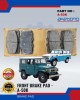 Toyota Land Cruiser FJ40 - FJ55 Front Brake Pads - AKEBONO - A-50K Brake System image