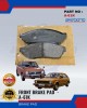 Honda Civic (1300, 1500) Front Brake Pads - AKEBONO - A-61K Brake System image