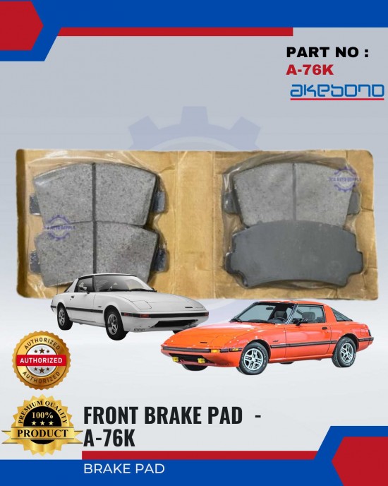 Mazda RX7 Front Brake Pads - AKEBONO - A-76K Brake System image