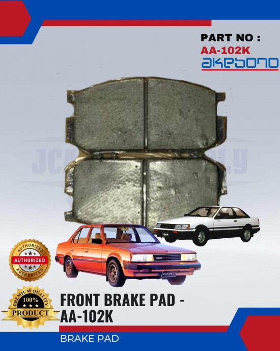 TOYOTA - LEVIN- TT140 - Front Brake Pads - AKEBONO - AA-102K image