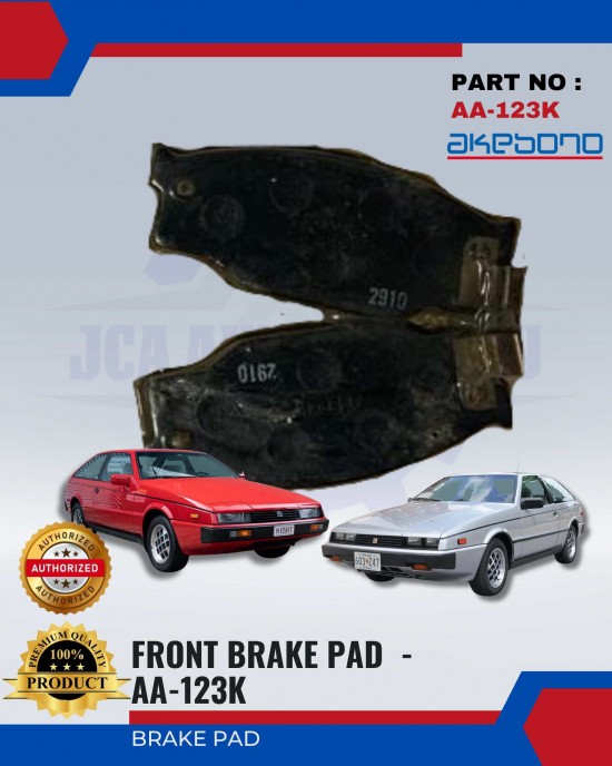 ISUZU- IMPULSE - PIAZZA - FASTER - Front Brake Pads - AKEBONO - AA-123K image