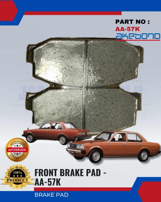 TOYOTA - TT132 - Front Brake Pads - AKEBONO - AA-57K image