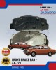 TOYOTA - TT132 - Front Brake Pads - AKEBONO - AA-72K image