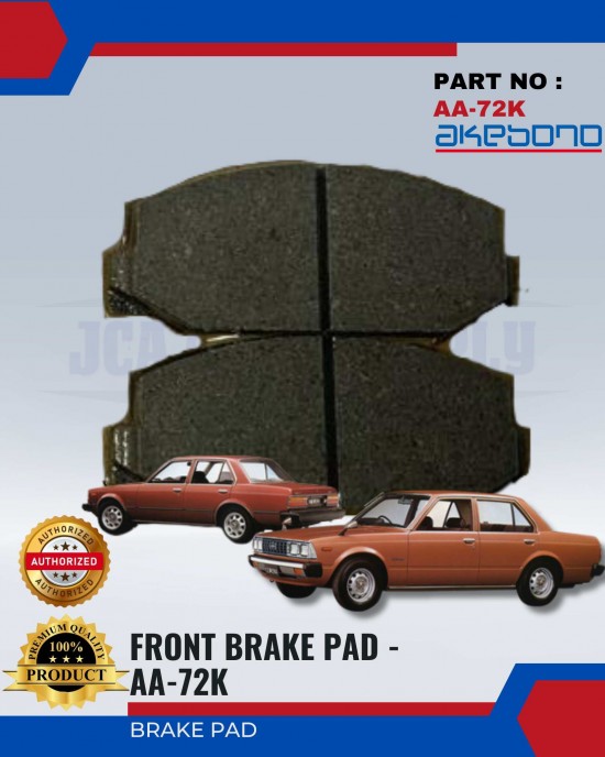 TOYOTA - TT132 - Front Brake Pads - AKEBONO - AA-72K image