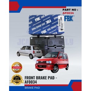 Front Disc Brake Pad-Perodua Kenari-FBK-AF0034