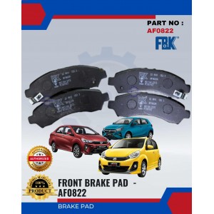 Front Disc Brake Pad-Perodua Myvi(Lagi Best)-Axia-Bezza-FBK-AF0822