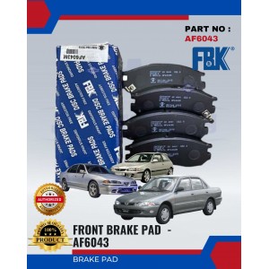 Front Disc Brake Pad-Proton Wira-Perdana-Satria-FBK-AF6043