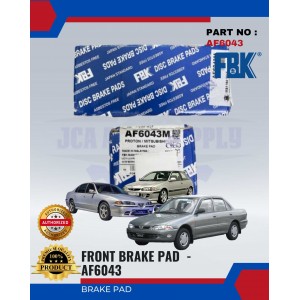 Front Disc Brake Pad-Proton Wira-Perdana-Satria-FBK-AF6043