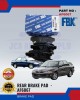 Proton Wira 1.6 / 1.8 Rear Disc Brake Pad - FBK - AF6067 Brake System image