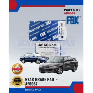 Rear Disc Brake Pad-Proton Wira 1.6-1.8-FBK-AF6067