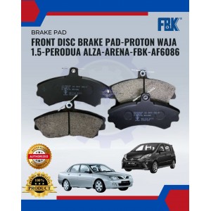 Front Disc Brake Pad-Proton Waja 1.5-Perodua Alza-Arena-Fbk-AF6086