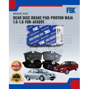 Rear Disc Brake Pad-Proton Waja 1.6-1.8-FBK-AF6091