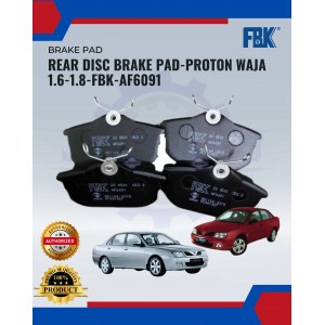 Rear Disc Brake Pad-Proton Waja 1.6-1.8-FBK-AF6091