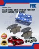 Rear Disc Brake Pad - Gen2-Persona-Satria Neo -FBK -AF6824 image