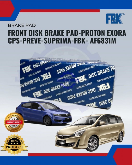 Showing image for Front Disk Brake Pad-proton exora cps-preve-suprima-fbk- AF6831M Front Disk Brake Pad-proton exora cps-preve-suprima-fbk- AF6831M image