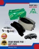 FBL REAR DISC BRAKE PAD (4PCS) - TOYOTA CAMRY, HARRIER - AFP-242S Brake System image