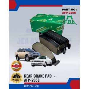 Rear Disc Brake Pad(4pcs)-Mitsubishi Challenger-Nissan Cedric-FBL-AFP-265S