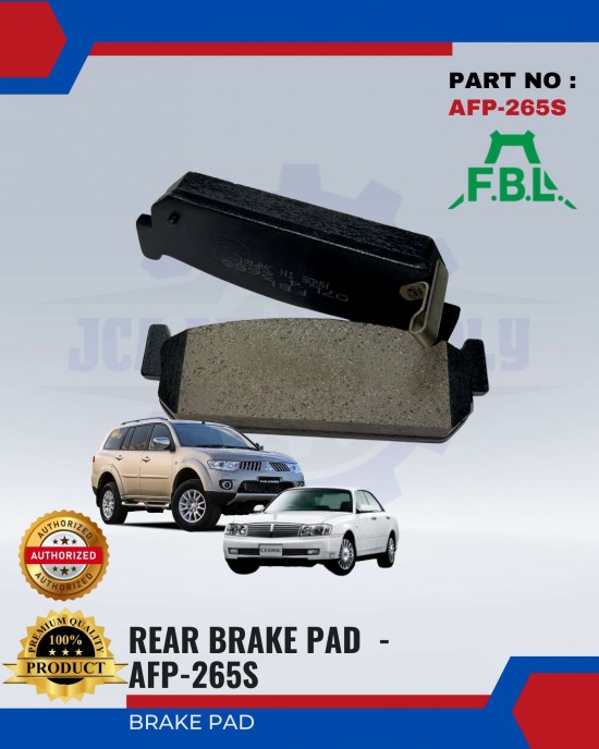 FBL REAR DISC BRAKE PAD (4PCS) - MITSUBISHI CHALLENGER, NISSAN CEDRIC - AFP-265S image