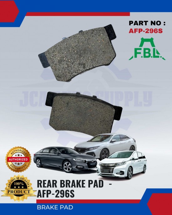 Rear Disc Brake Pad Set(4pcs)-Honda Accord-Civic-FBL-AFP-296S Brake System image