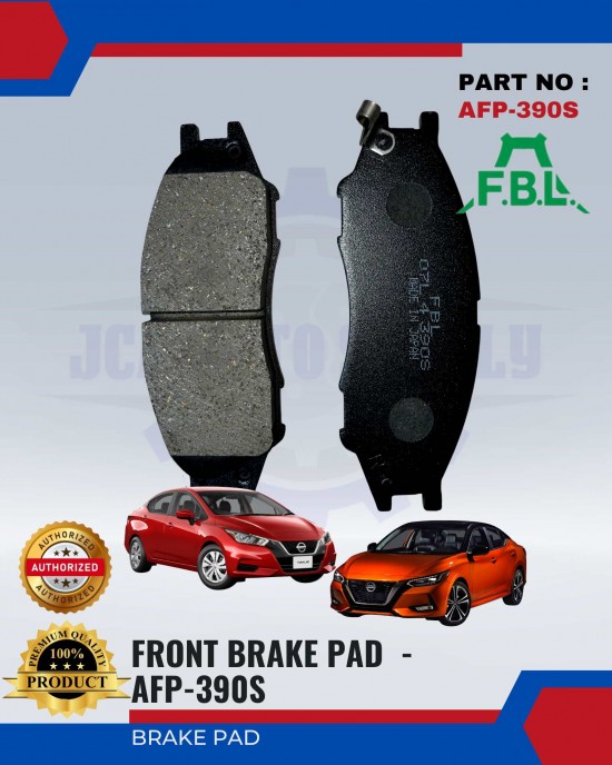 FBL FRONT DISC BRAKE PAD (4PCS) - NISSAN SENTRA. SUNNY. CEFIRO - AFP-390S Brake System image