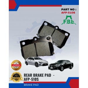 Rear Disc Brake Pad(4pcs)-Toyota Crown-Mark-FBL-AFP-510S