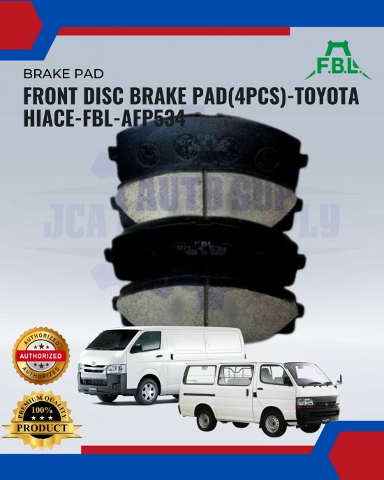 Showing image for Front Disc Brake Pad(4pcs)-Toyota Hiace-FBL-AFP534 Front Disc Brake Pad(4pcs)-Toyota Hiace-FBL-AFP534 image