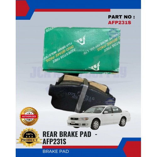 Rear Brake Pad-Nissan Cefiro A32-FUJI-AFP231S | JCA AUTO SUPPLY