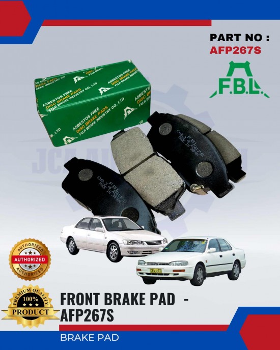 FBL Front Disc Brake Pad (4pcs) - Toyota Camry 2.2 & SV10 - AFP267S Brake System image