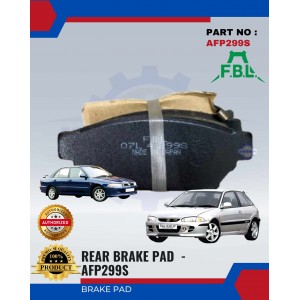 Rear Brake Pad-Proton Wira 1.6-Wira 1.8-Satria GTI-FUJI-AFP299S