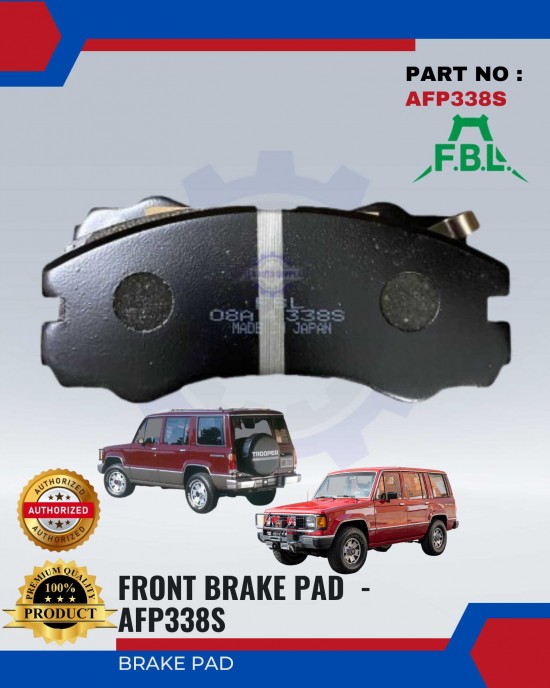 Isuzu Trooper V6 Front Disc Brake Pad - FUJI (FBL) - AFP338S Brake System image