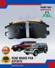 Isuzu Trooper V6 Rear Brake Pads - FUJI - AFP347S Brake System image