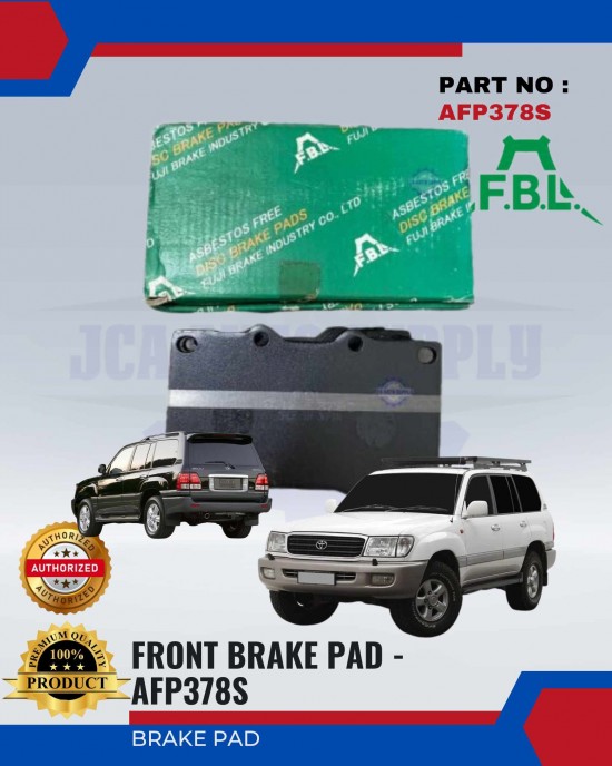 Toyota Land Cruiser (LX470 - HZJ105R) Front Disc Brake Pad - FUJI (FBL) - AFP378S Brake System image