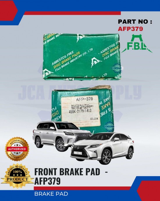 Lexus LX470 - RX300 Rear Brake Pads - FUJI - AFP379 Brake System image