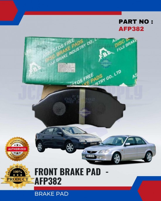 Mazda 323 Astina Front Disc Brake Pad - FUJI (FBL) - AFP382 Brake System image