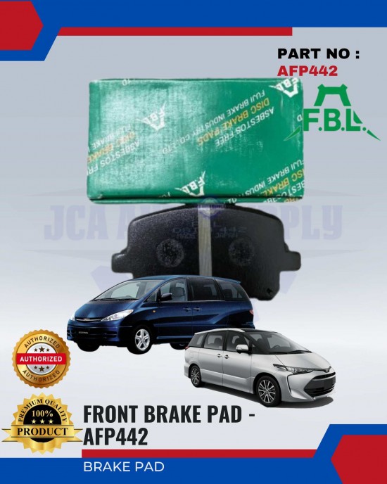 Toyota Estima (ACR30, ACR40) Front Disc Brake Pad - FUJI (FBL) - AFP442 Brake System image