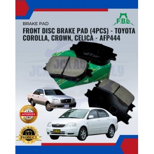 Front Disc Brake Pad (4pcs)-Toyota Corolla-Crown-Celica-FBL-AFP444