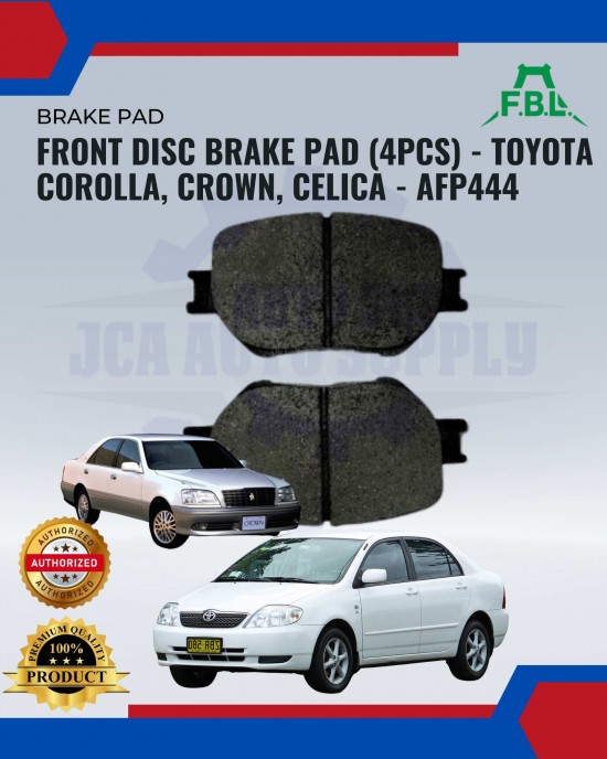 Showing image for Front Disc Brake Pad (4pcs)-Toyota Corolla-Crown-Celica-FBL-AFP444 Front Disc Brake Pad (4pcs)-Toyota Corolla-Crown-Celica-FBL-AFP444 image