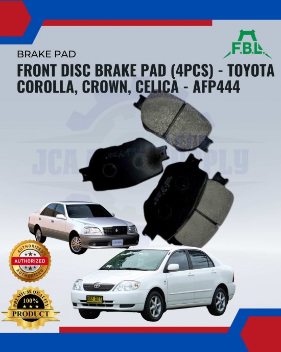 Showing image for Front Disc Brake Pad (4pcs)-Toyota Corolla-Crown-Celica-FBL-AFP444 Front Disc Brake Pad (4pcs)-Toyota Corolla-Crown-Celica-FBL-AFP444 image
