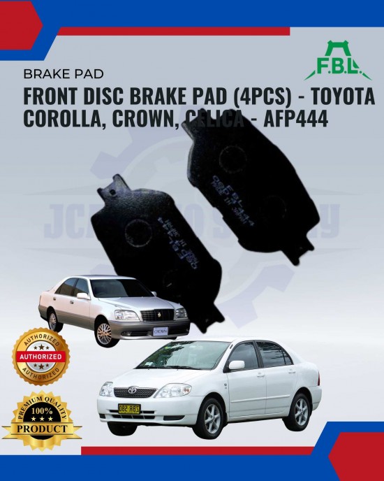 Showing image for Front Disc Brake Pad (4pcs)-Toyota Corolla-Crown-Celica-FBL-AFP444 Front Disc Brake Pad (4pcs)-Toyota Corolla-Crown-Celica-FBL-AFP444 image