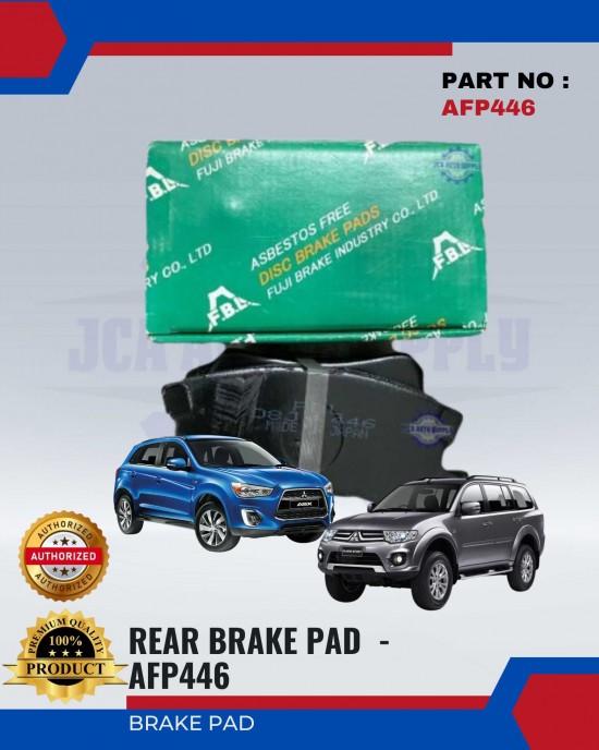 Mitsubishi ASX - Pajero Rear Brake Pads - FUJI - AFP446 Brake System image