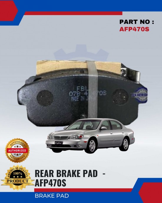 Nissan Cefiro A33 Rear Brake Pads - FUJI - AFP470S Brake System image